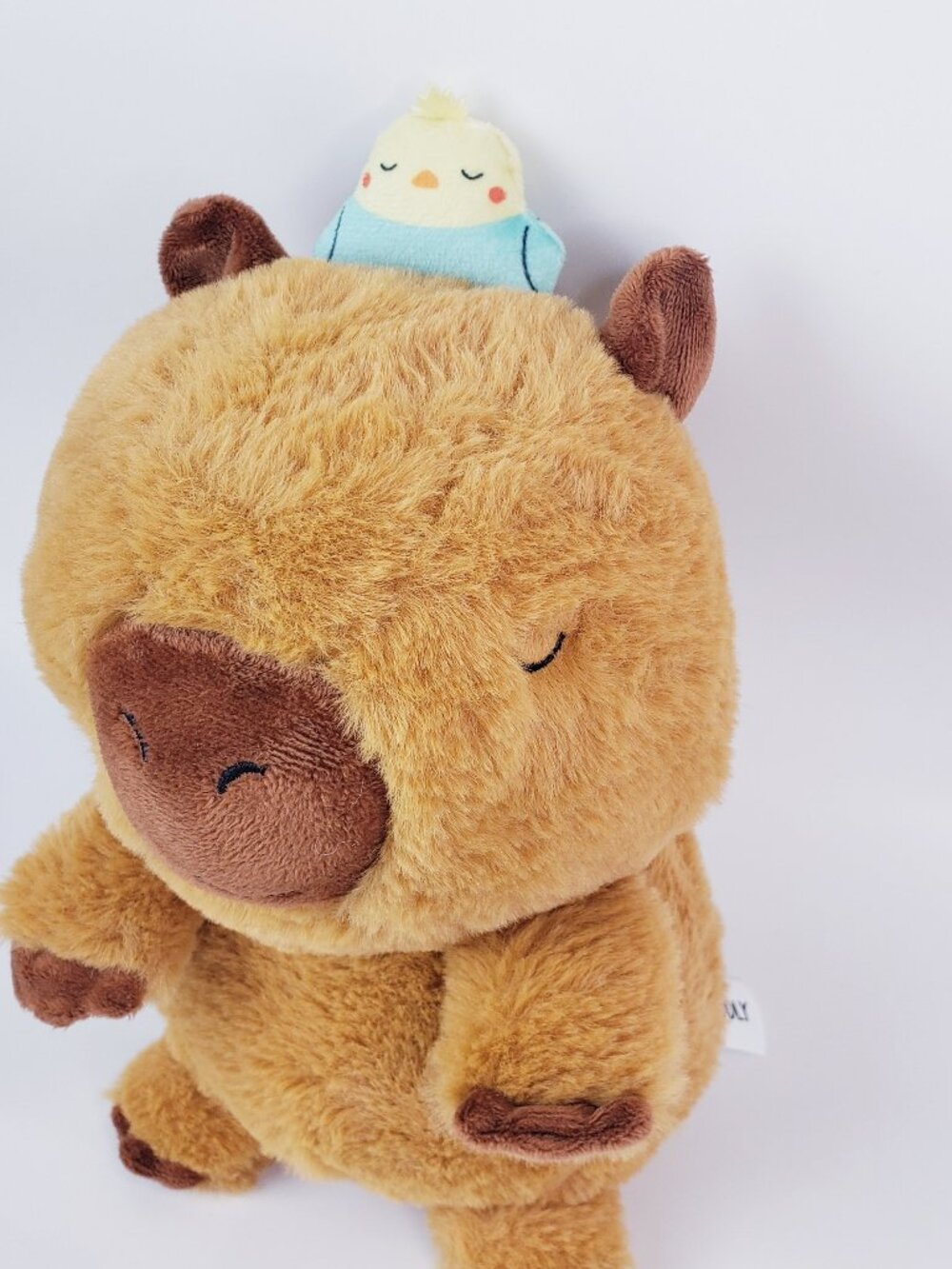 Cute & Cuddly Plush Cuddle Sleepy Capybara with Bird on Head Jazwares